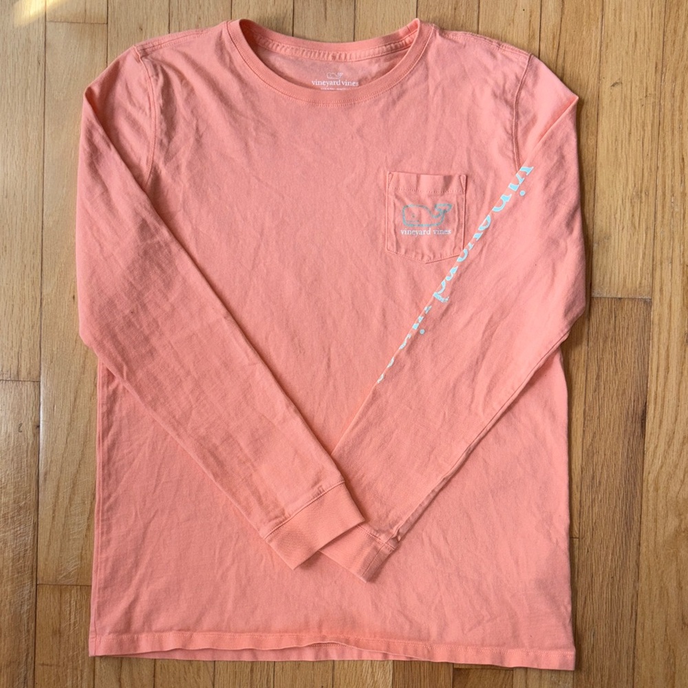 Vineyard Vines Peach Long Sleeve Tee Size XL 16